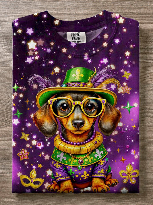 Happy St. Patrick Day Cute Dog Animal Lover Print T-shirt