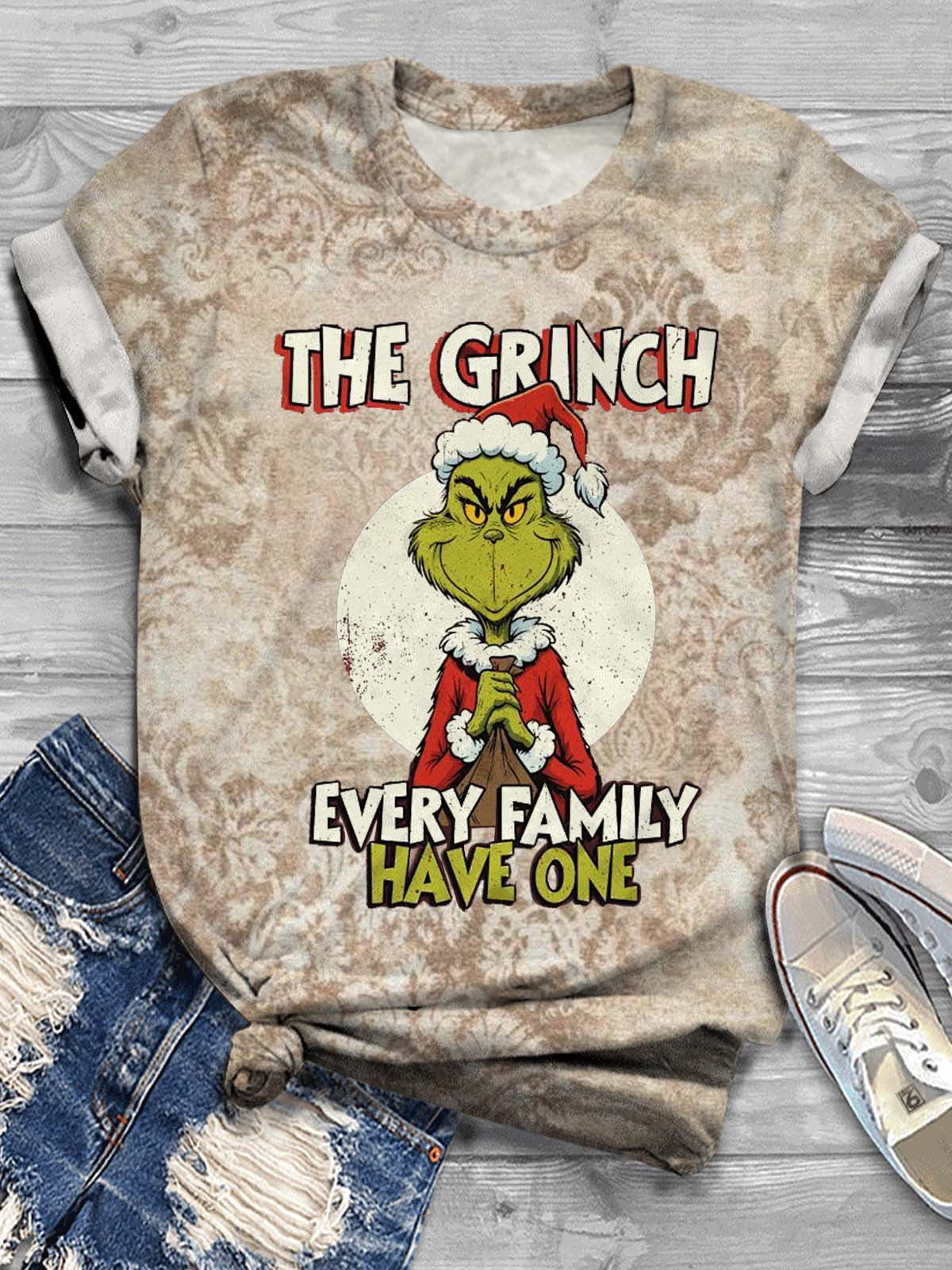 Every Family Have One Retro Print Casual T-shirt