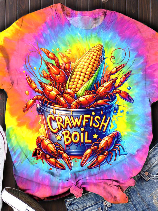 Crawfish Boil Bucket Crew Neck T-shirt