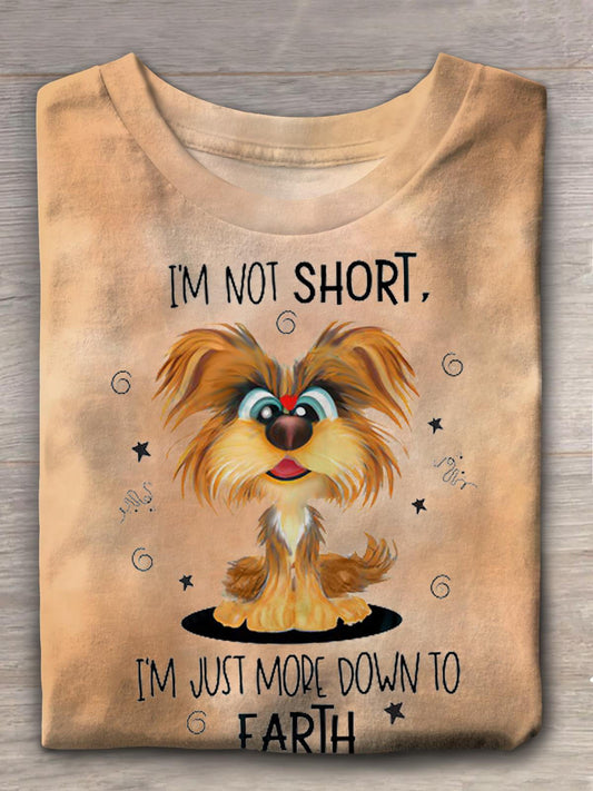 I'm Not Short Crew Neck T-shirt