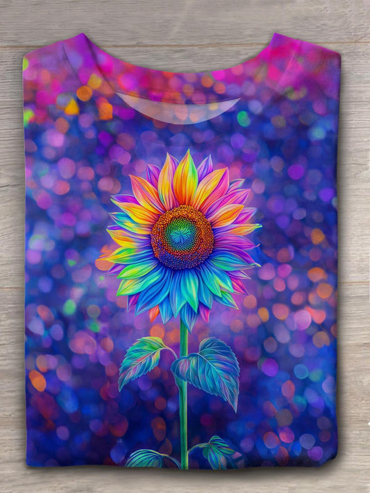 Sunflower Printed Crew Neck T-shirt