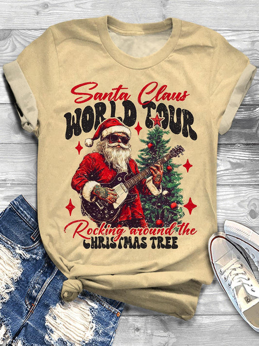 Santa Claus World Tour Crew Neck T-shirt