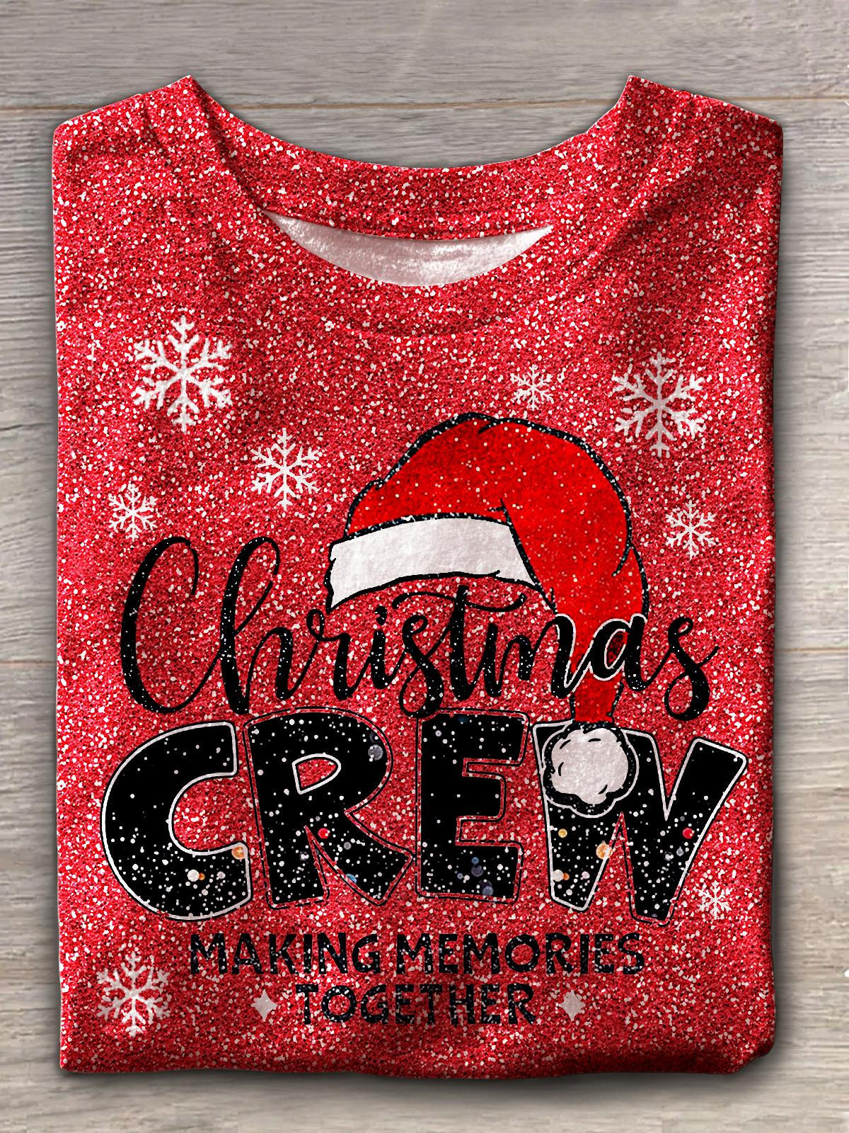 Family Shine Christmas Crew Neck T-shirt