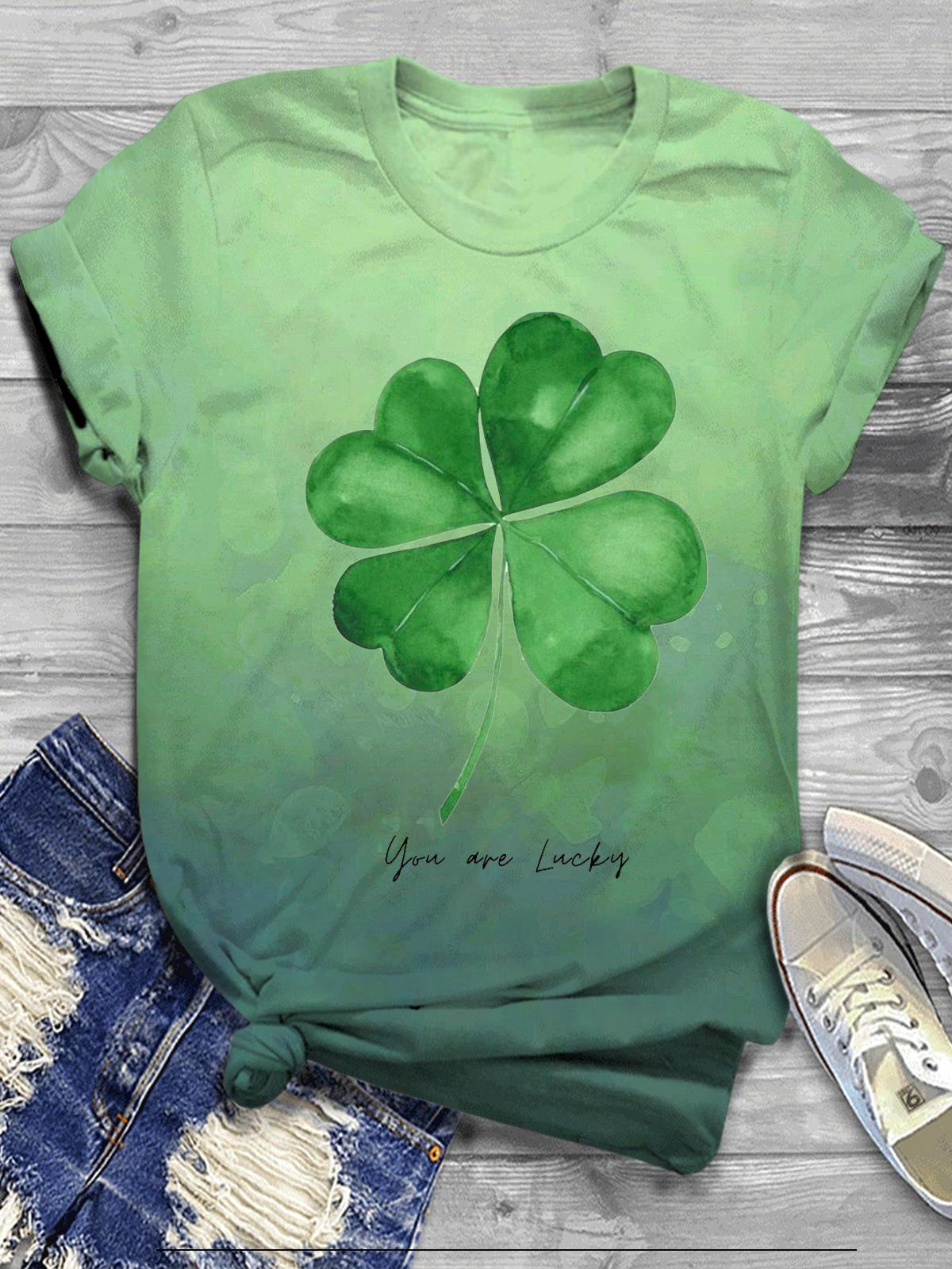 You Are Lucky St. Patrick Day Crew Neck T-shirt