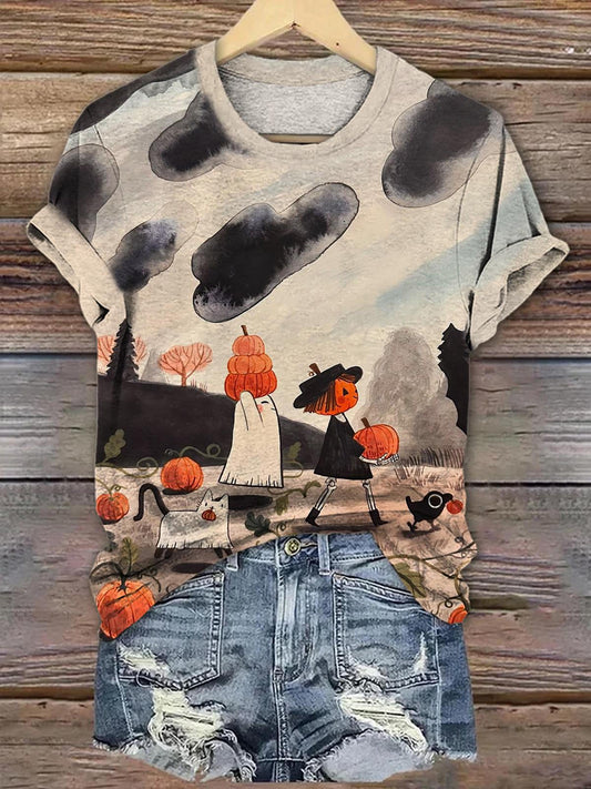 Pumpkin Patch Crew Neck T-shirt