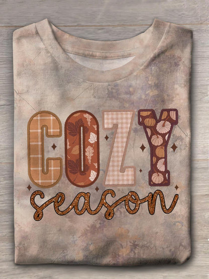 Cozy Season Fall Crew Neck T-shirt