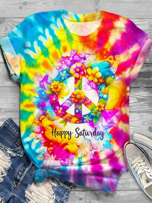 Vintage Hippie Crew Neck T-shirt