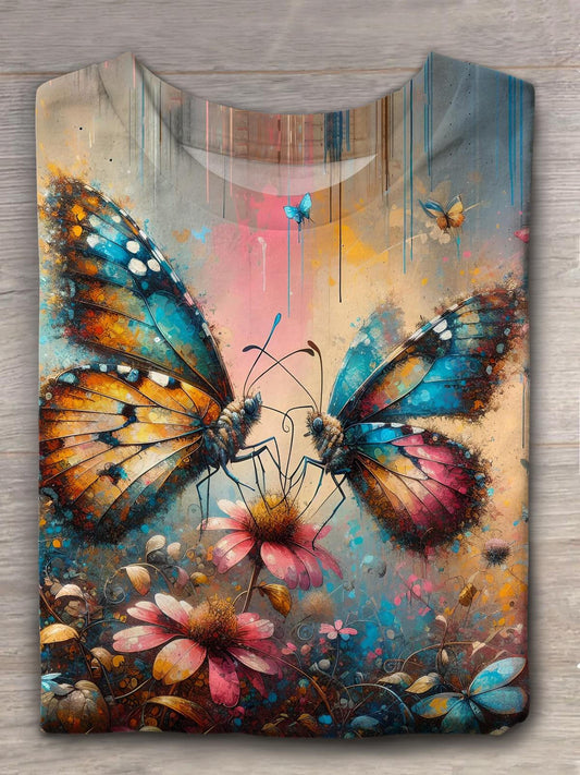 Butterfly Love Crew Neck T-shirt