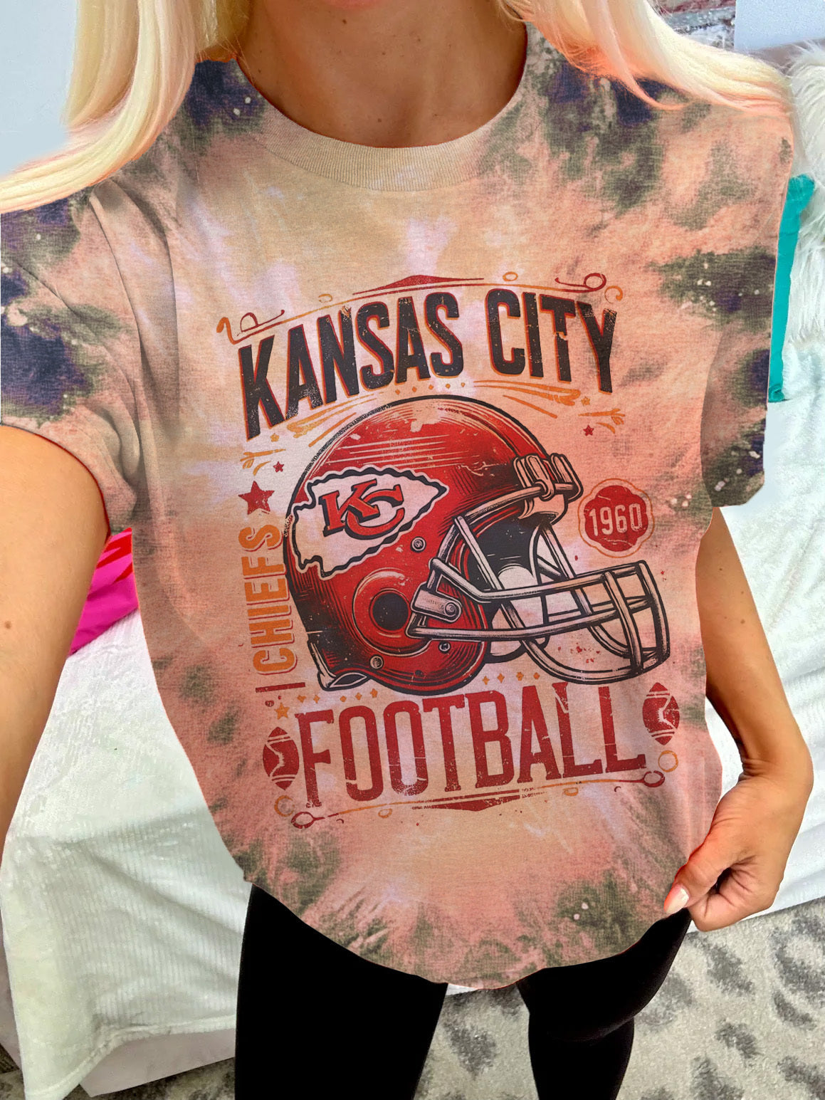 Kansas City Chiefs Football Crew Neck T-shirt