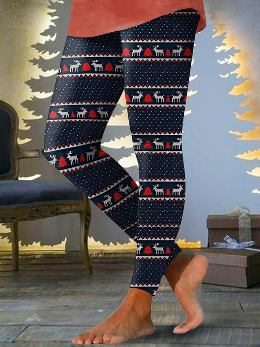 Women's Christmas Reindeer Print Leggings