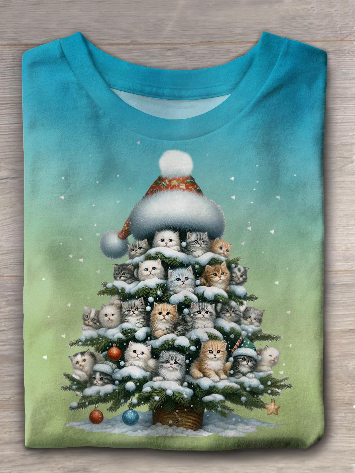 Discover The Lovely Christmas Tree Crew Neck T-shirt