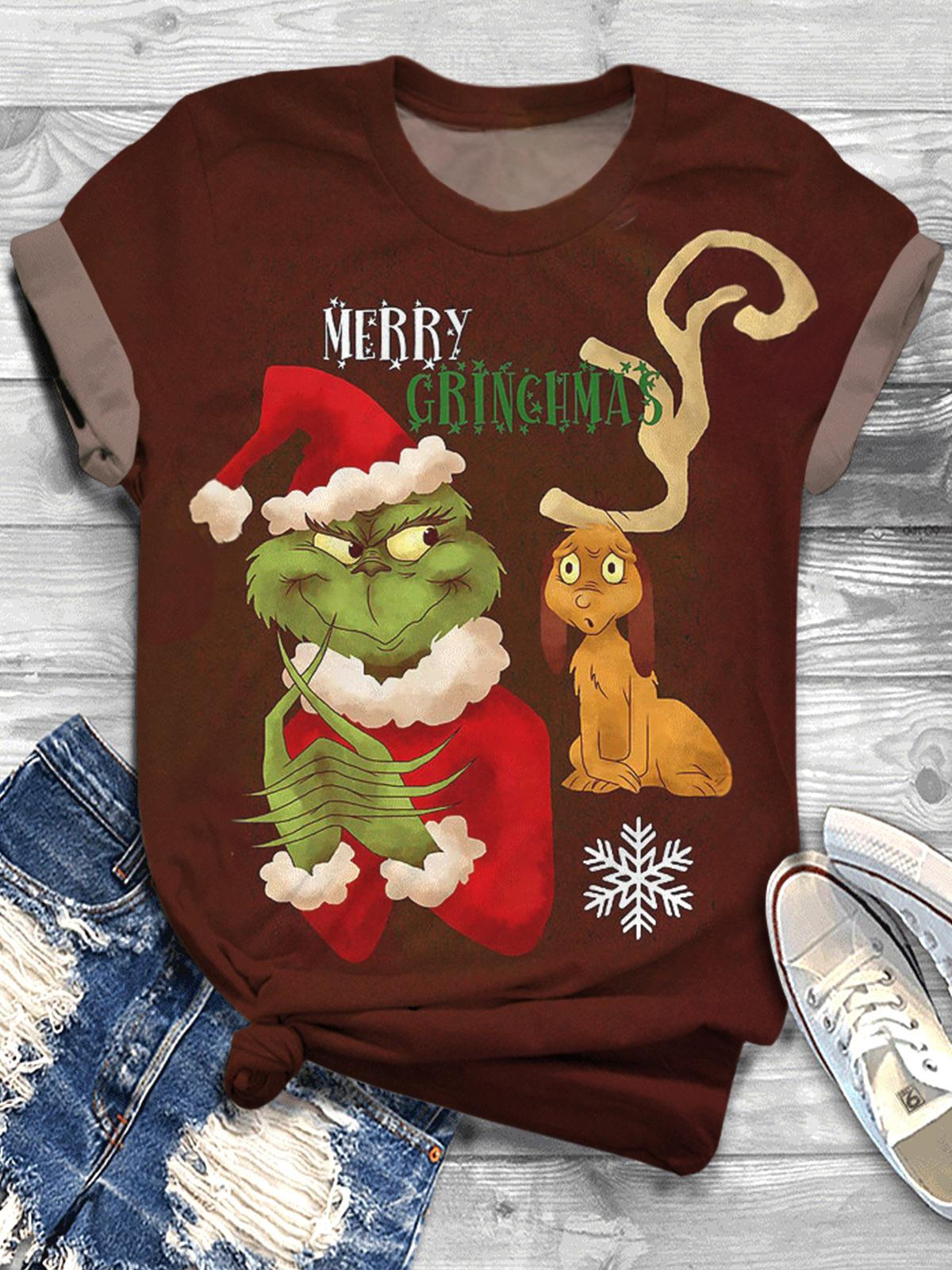 Merry Who Stole Christmas Crew Neck T-shirt