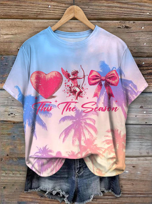 Tis The Season Valentine's Day Crew Neck T-shirt