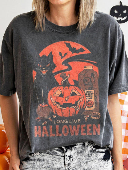 Long Live Halloween Crew Neck T-shirt