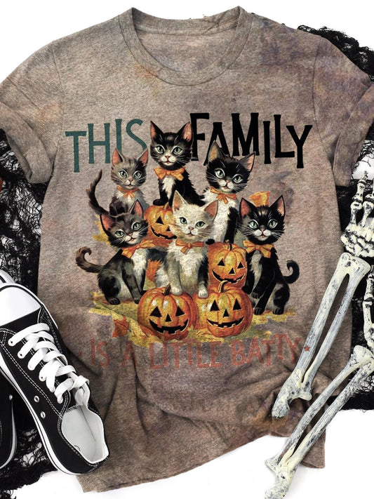 This Family Is A Little Batty Crew Neck T-shirt