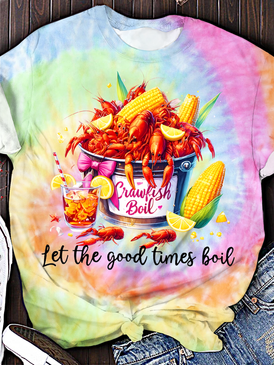 Let The Good Times Boil Crew Neck T-shirt