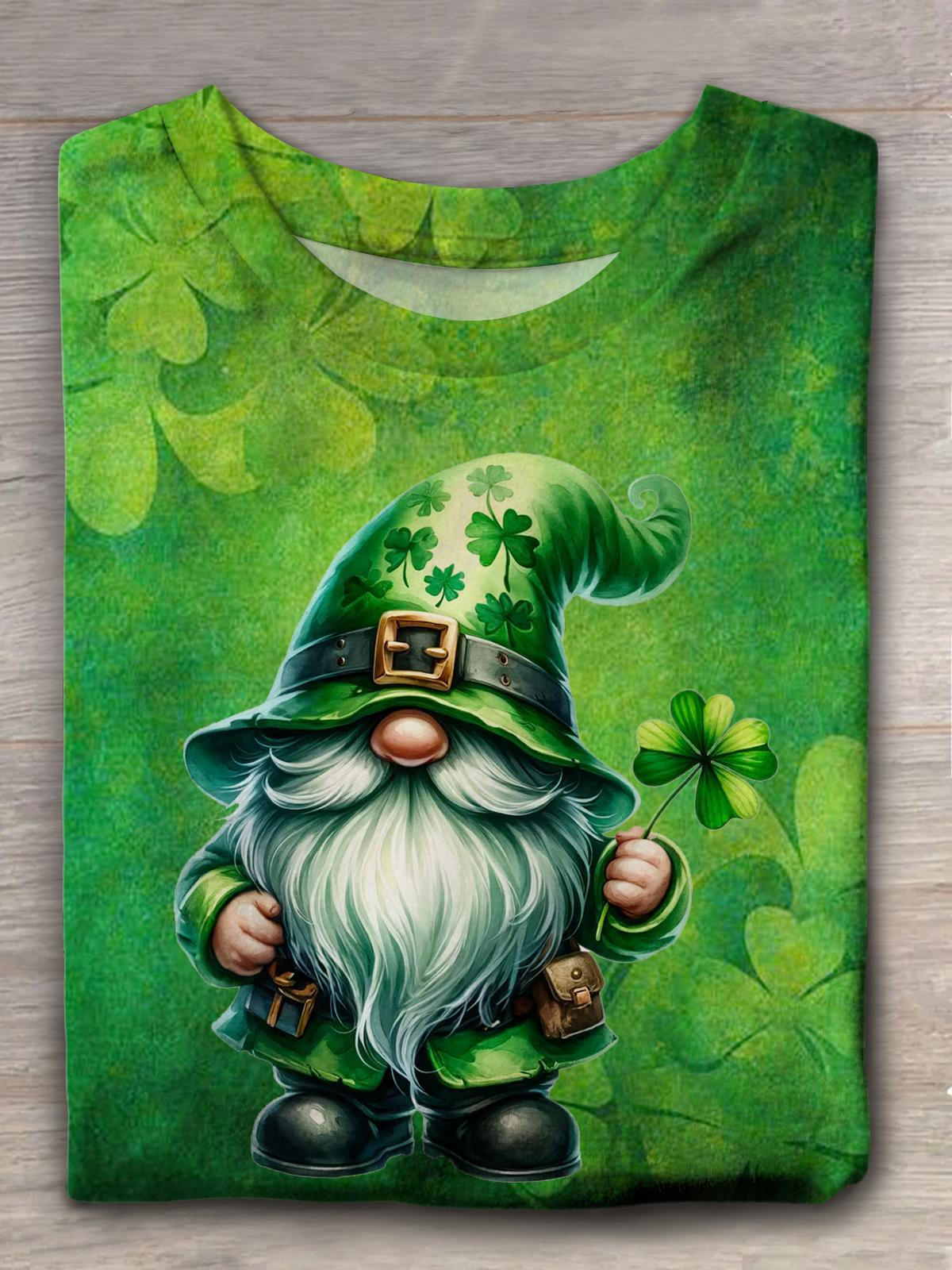 Saint Patrick's Gnomes Crew Neck T-shirt