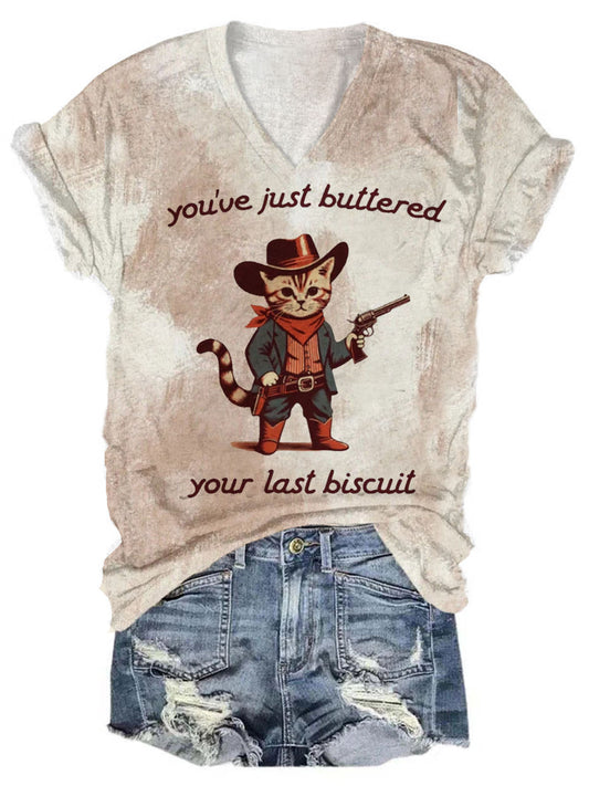 You've Just Buttered V-Neck T-Shirt