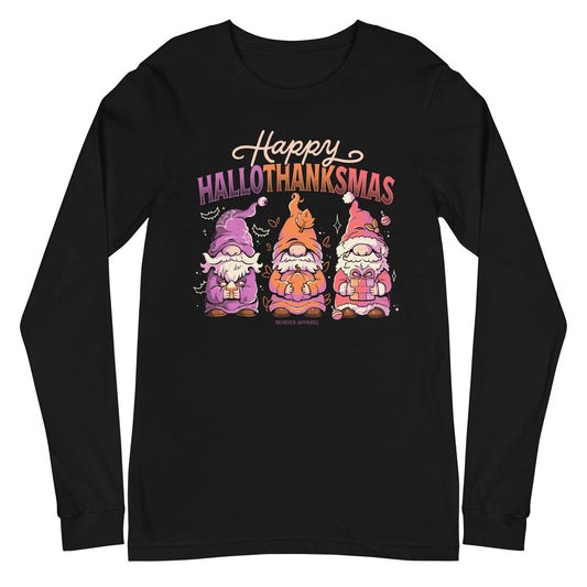 Hallothanksmas Gnome Long Sleeve Shirt