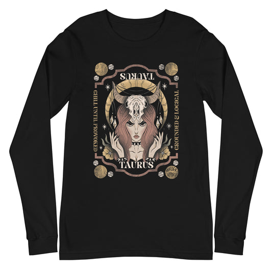 Taurus Zodiac Long Sleeve Shirt