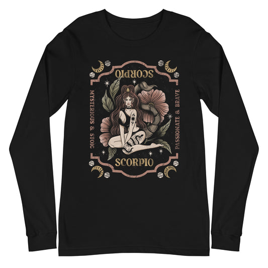 Scorpio Zodiac Long Sleeve Shirt