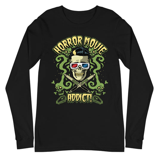 Horror Movie Addict Long Sleeve Shirt