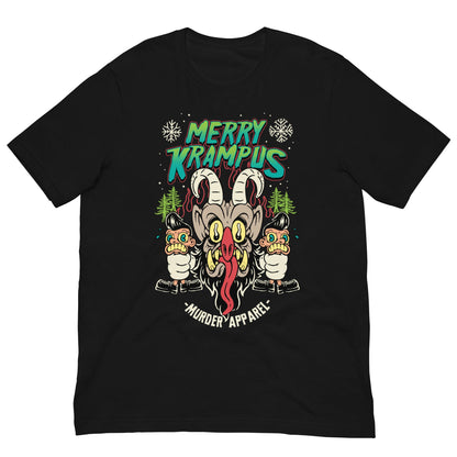 Merry Krampus Retro Neon T-Shirt