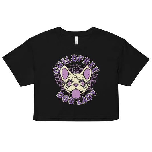 Childfree Dog Lady Crop Top