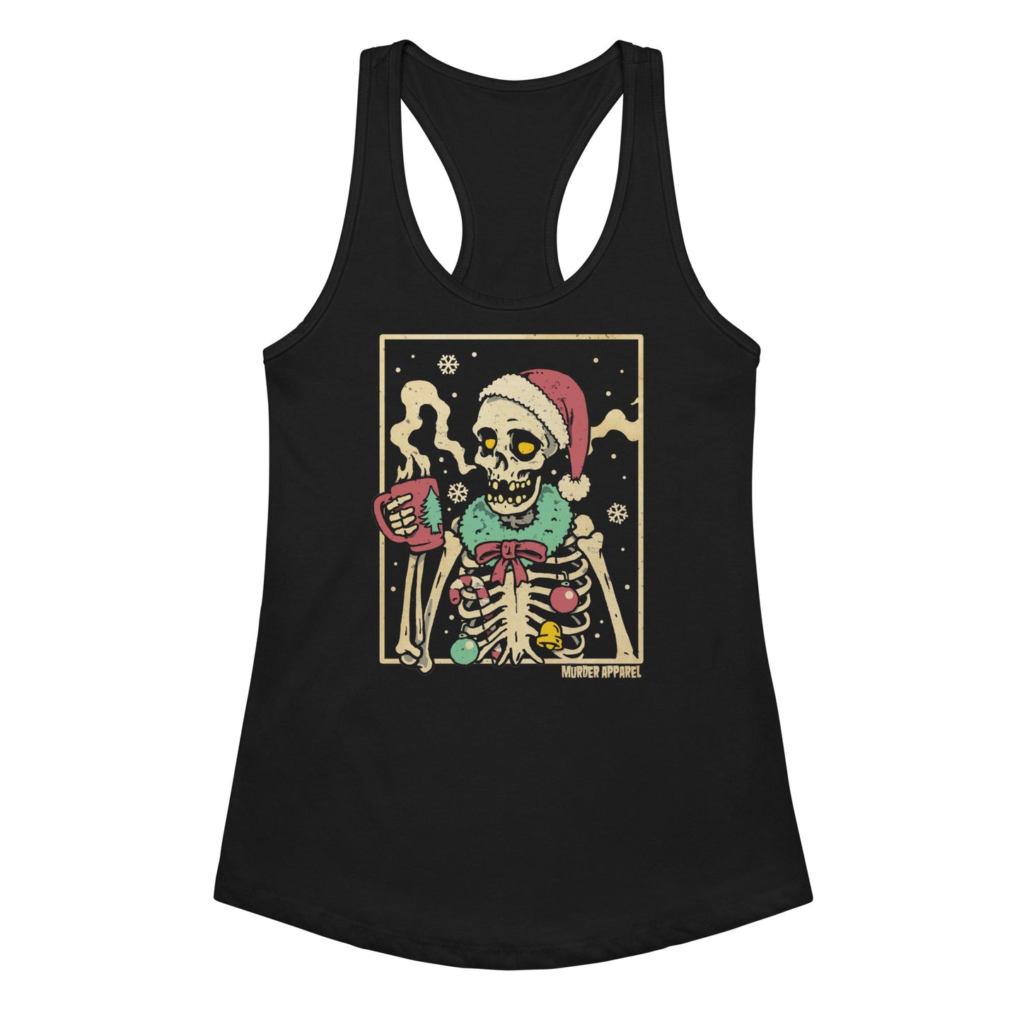 Christmas Coffee Skeleton Tank